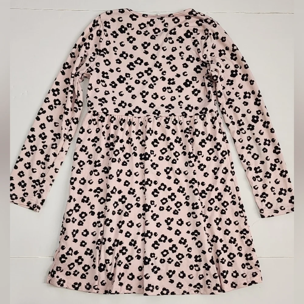 Free Style Girls Pink Leopard Print Dress, size 10